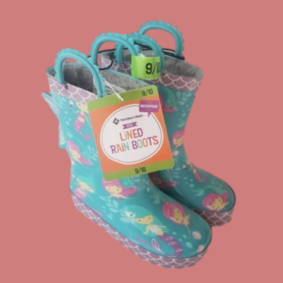 Nwt MERMAID lined Rain Boots - NEW with tags - Picture 2 of 5